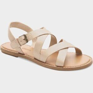 Toms Sicily Slingback Sandal in Beige, Size 7